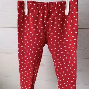Red and white Cat & Jack leggings